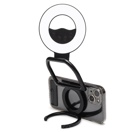 Multifunctional Portable Foldable Magnetic Fill Light Phone Holder