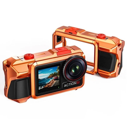 For DJI Osmo Action 3 / 4 / 5 Pro Cage Frame Action Camera Aluminum Alloy Protective Case