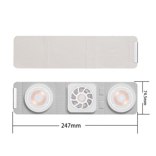 3-In-1 Magsafe Folding Wireless Charger Portable Wireless Fast Charging