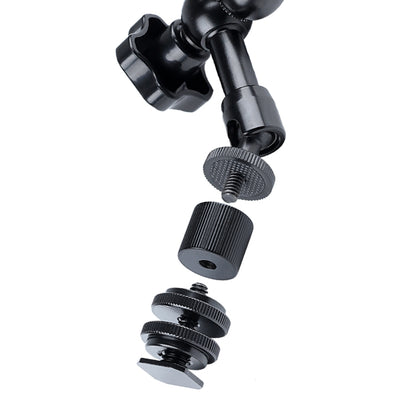 11 inch Adjustable Friction Articulating Magic Arm + Large Claws Clips, 11 inch Magic Arm + Claws Clips