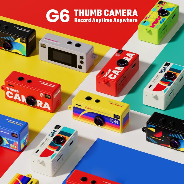 G6 Mini Digital Camera for Kids – HD Video, Keychain-Size, Wide-Angle Lens