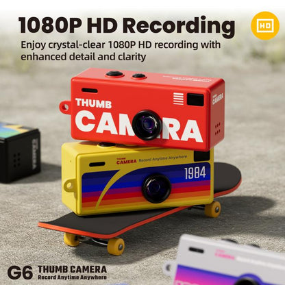 G6 Mini Digital Camera for Kids – HD Video, Keychain-Size, Wide-Angle Lens