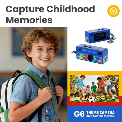 G6 Mini Digital Camera for Kids – HD Video, Keychain-Size, Wide-Angle Lens
