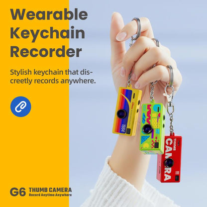 G6 Mini Digital Camera for Kids – HD Video, Keychain-Size, Wide-Angle Lens