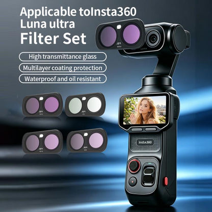 Insta360 Luna Ultra Magnetic Filter Kit — UV, CPL, ND, Black Mist