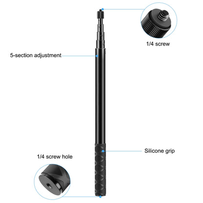 PULUZ 150cm Selfie Stick Monopod for Insta360 & DJI Osmo 360