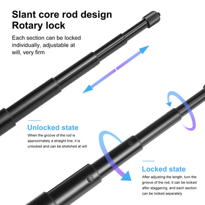 PULUZ 150cm Selfie Stick Monopod for Insta360 & DJI Osmo 360