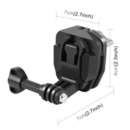 Motorcycle Windshield Action Camera Mount Clip for GoPro Hero12 Black / DJI Osmo Action 4 / Insta360 X4 / Ace Pro and Other Action Cameras, Windshield Clip I