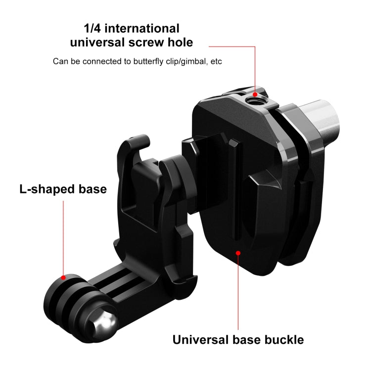 Motorcycle Windshield Action Camera Mount Clip for GoPro Hero12 Black / DJI Osmo Action 4 / Insta360 X4 / Ace Pro and Other Action Cameras, Windshield Clip I