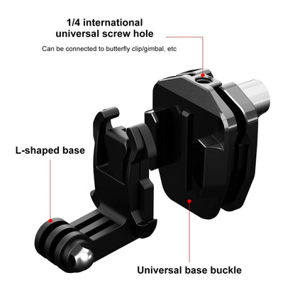 Motorcycle Windshield Action Camera Mount Clip for GoPro Hero12 Black / DJI Osmo Action 4 / Insta360 X4 / Ace Pro and Other Action Cameras, Windshield Clip I