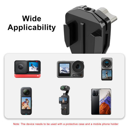 Motorcycle Windshield Action Camera Mount Clip for GoPro Hero12 Black / DJI Osmo Action 4 / Insta360 X4 / Ace Pro and Other Action Cameras, Windshield Clip I