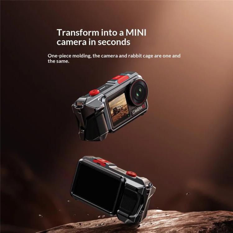For DJI Osmo Action 3 / 4 / 5 Pro Cage Frame Action Camera Aluminum Alloy Protective Case