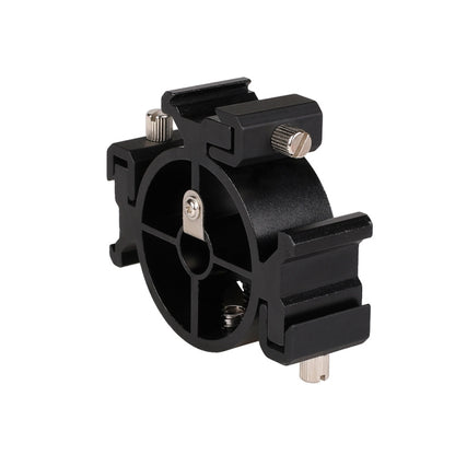 Round Field 3 Triple Head Hot Shoe Mount Adapter Flash Holder Bracket Light Stand Holder, Round Triple Heads Bracket