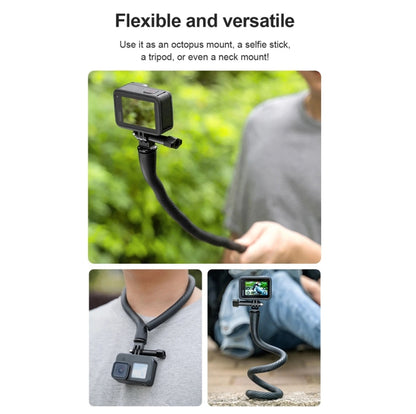 TELESIN Flexible Mount Bracket Octopus Tripod For Mini Action Camera and Mobile Phone,Spec:, Only Bracket, With Phone Clip Kit