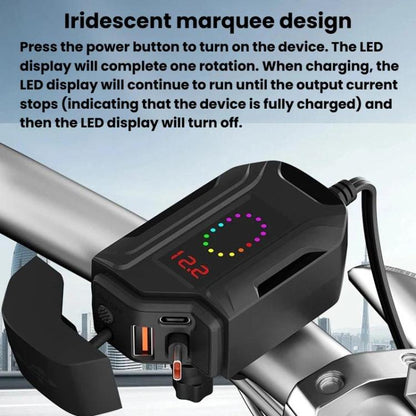 Waterproof Dustproof Motorcycle Phone Charger Retractable USB Charging Cable with 3 way charging. Best Motorcycle charger