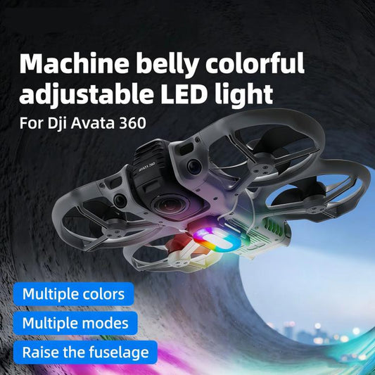 For DJI Avata 360 RCSTQ RGB LED Bottom Light 38 Lighting Modes Rechargeable Night Flight Signal Lamp