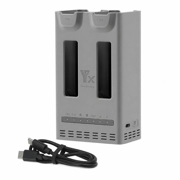 For DJI Avata 360 YX PD 100W Parallel Charger 2-Way Fast Charging Hub with Battery Storage Mode, 2-Way