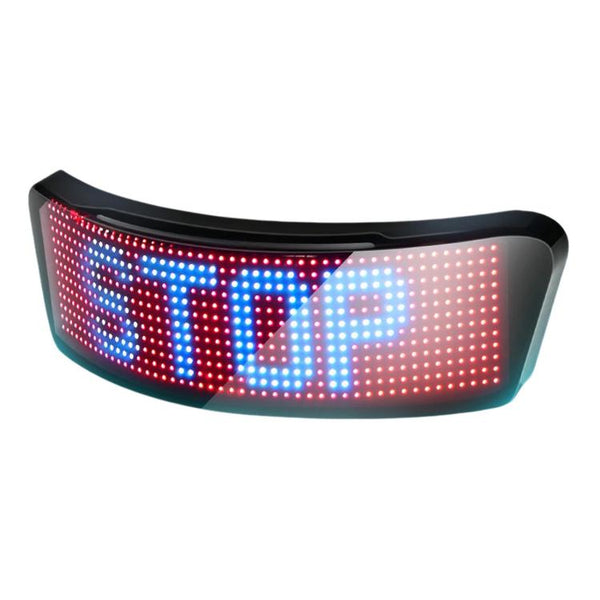 Motorcycle Helmet LED Full-Color Display Screen APP Controlled Riding Light Panel, 1500mAh