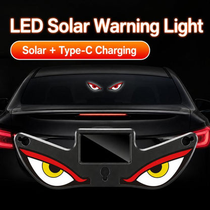 Suction Cup Blinking Solar Car Light Dynamic Multi-Mode LED Window Warning Light