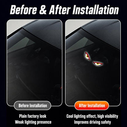 Suction Cup Blinking Solar Car Light Dynamic Multi-Mode LED Window Warning Light