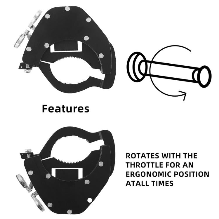 Motorcycle Throttle Control Throttle Tube Auxiliary Retainer, Bottom, Top